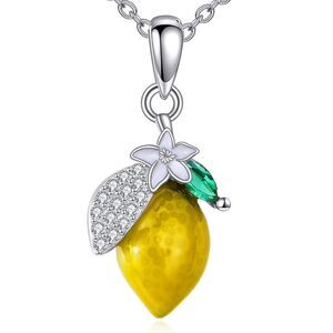 14k Gold Lemon Pendant Necklace Amalfi Coast Jewelry